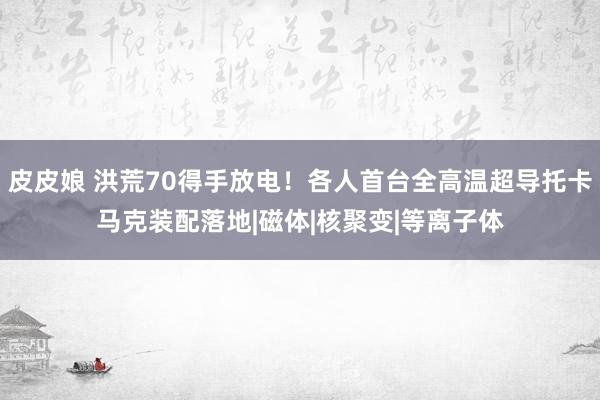 皮皮娘 洪荒70得手放电！各人首台全高温超导托卡马克装配落地|磁体|核聚变|等离子体