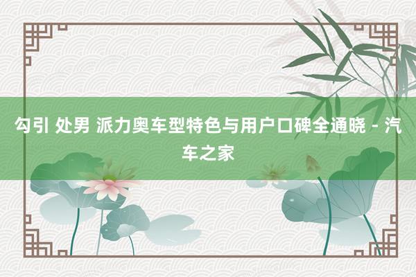 勾引 处男 派力奥车型特色与用户口碑全通晓 - 汽车之家
