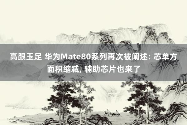 高跟玉足 华为Mate80系列再次被阐述: 芯单方面积缩减， 辅助芯片也来了